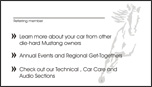 Business Card - Mustang Connection